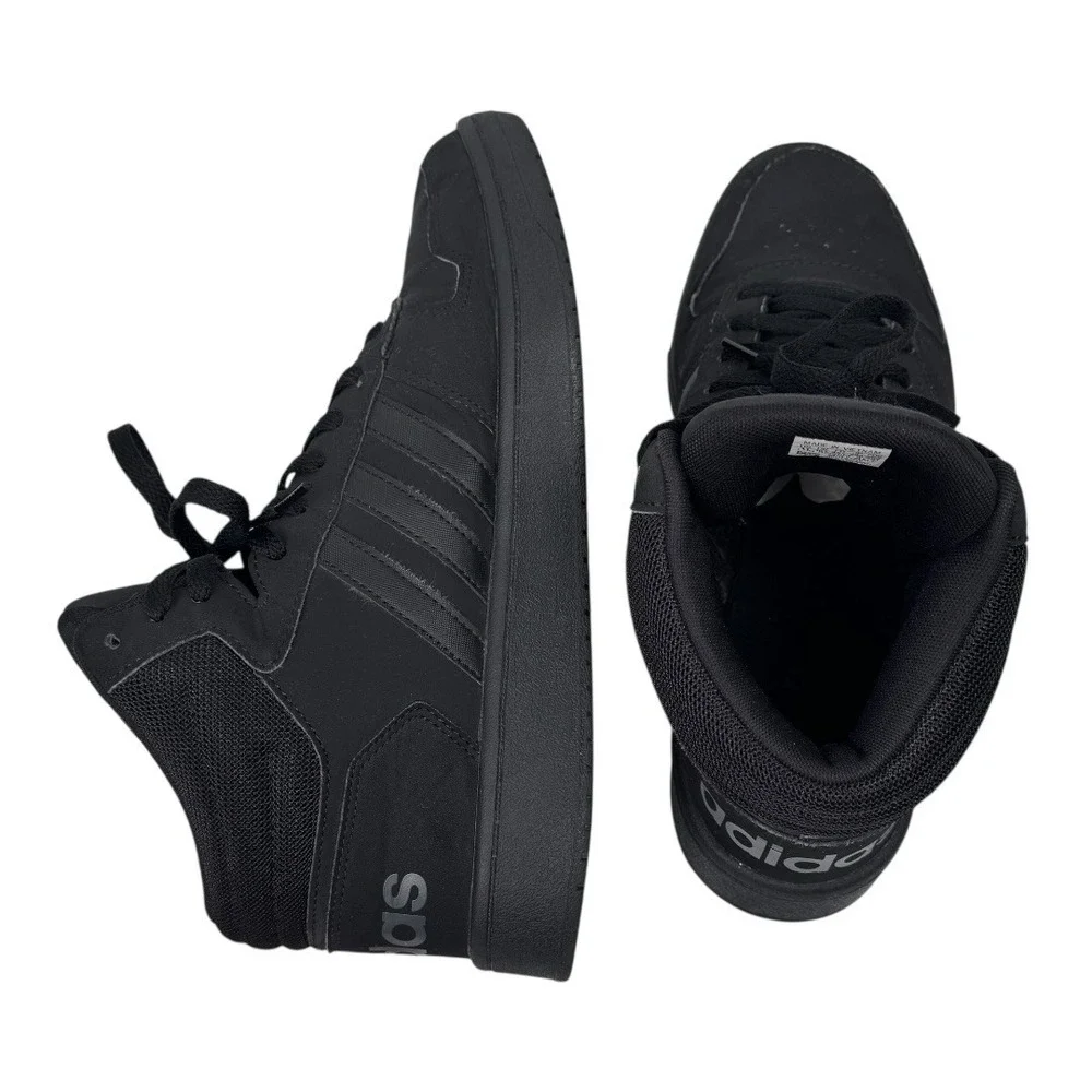 Adidas Mens Hoops 2.0 Mid‎ FV7229 Black Shoes Sneakers Size 11